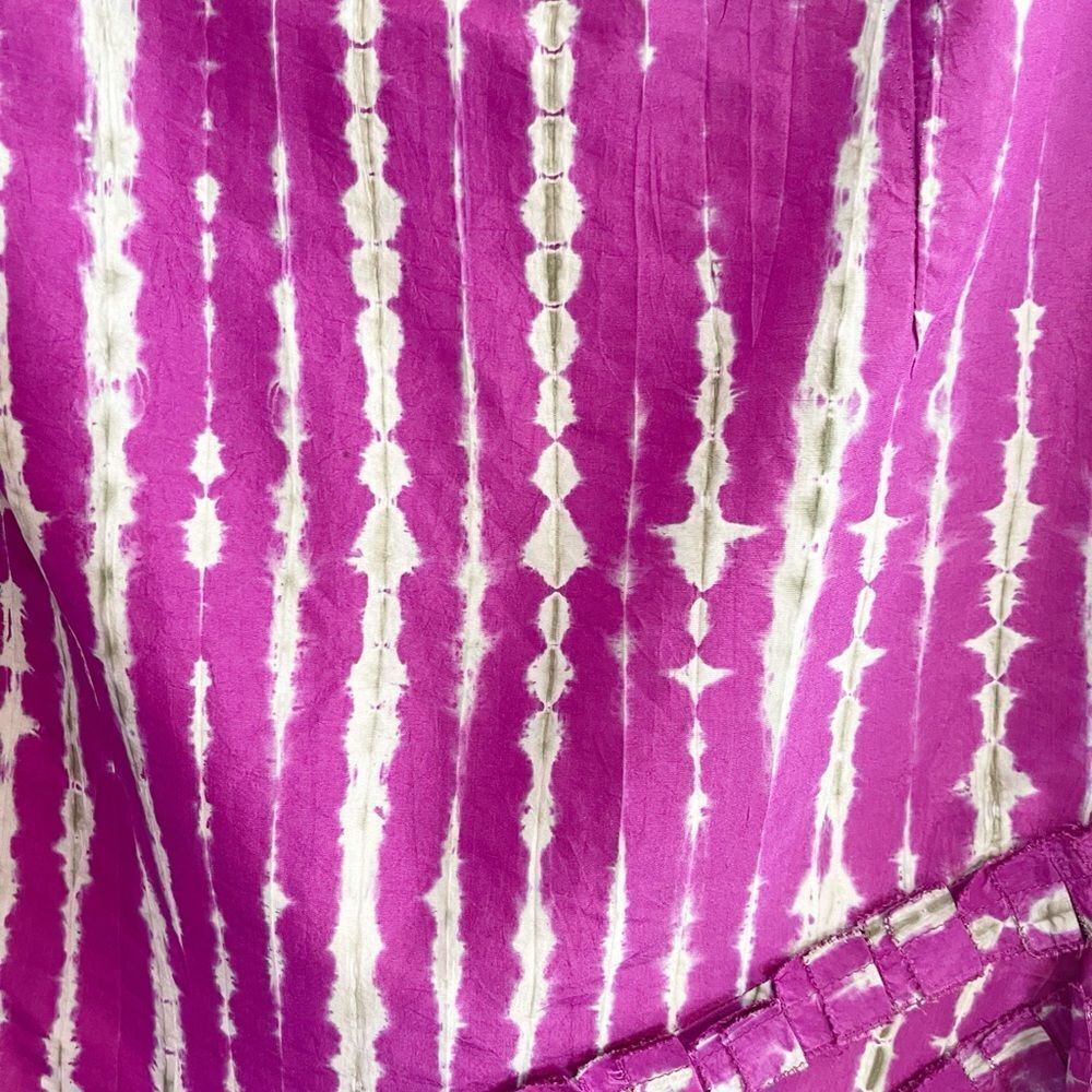 Sachin & Babi x Anthropologie tie dye silk mini Skirt purple and gray 6 - Picture 4 of 7